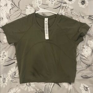 Lululemon Athletica Forest Green Crop Top